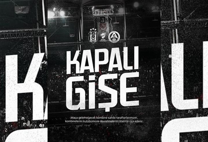 Beşiktaş, Alanyaspor maçını “kapalı gişe” oynayacak