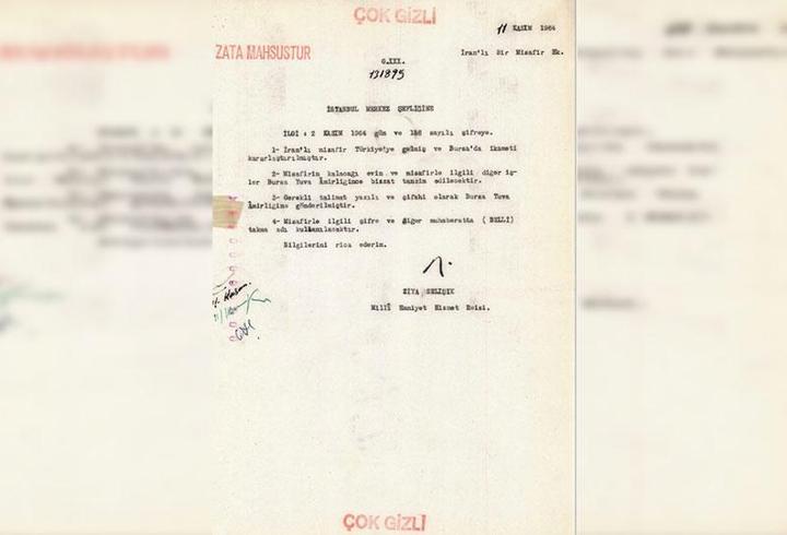 MİT, Humeyni ile ilgili ‘gizli’ belgeyi paylaştı!