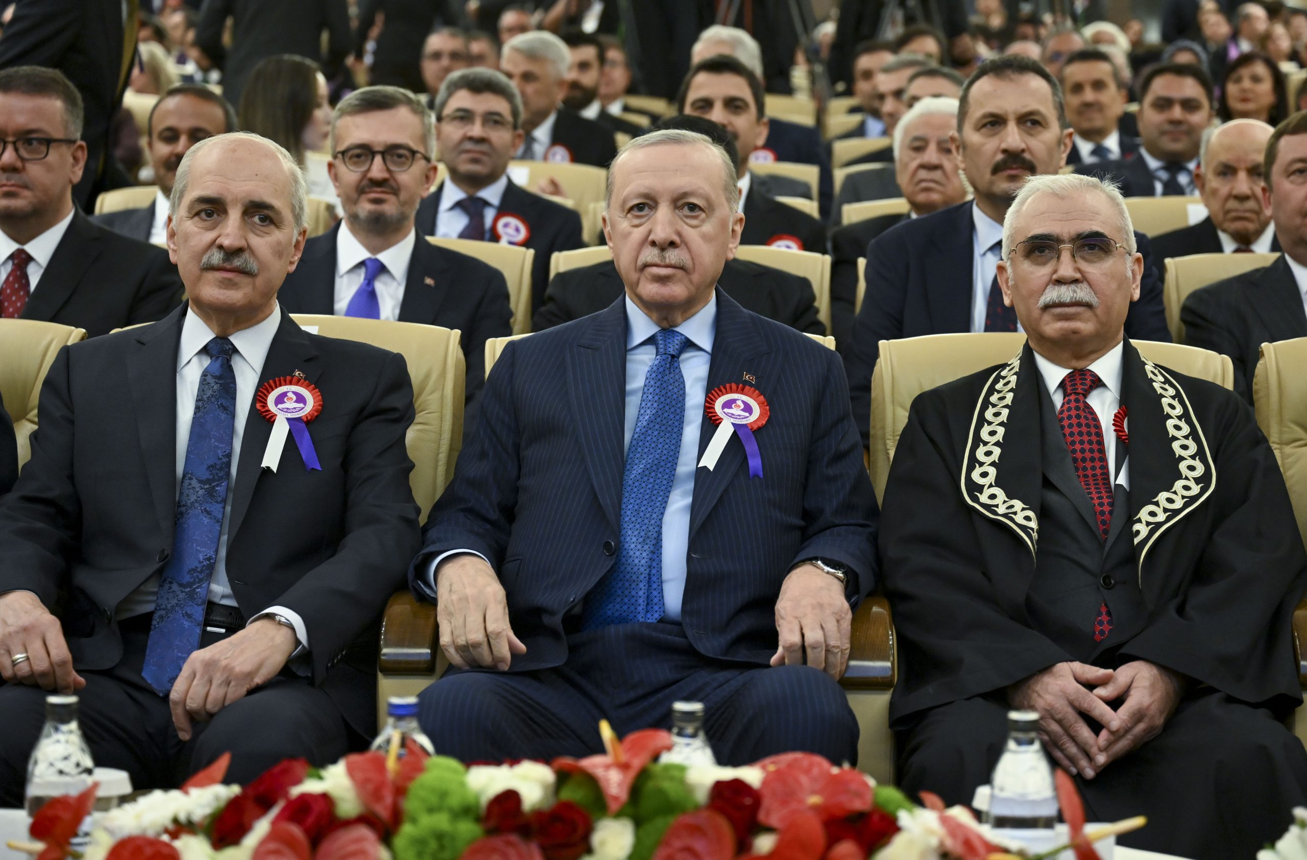 AYM Başkanı Özkaya, Erdoğan’ın katıldığı toplantıda böyle konuştu: ‘Firavun, Nemrud, Karun helak oldu’