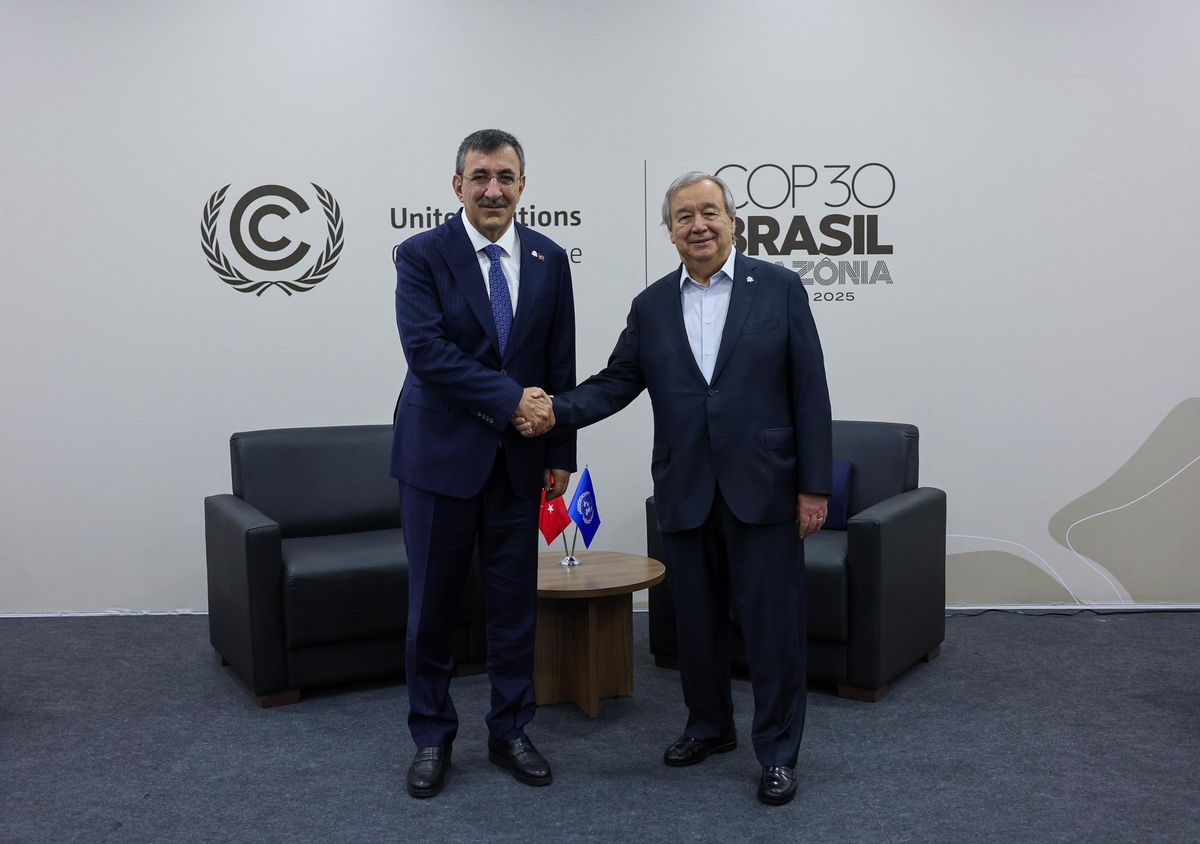 Cevdet Yılmaz, BM Genel Sekreteri Antonio Guterres ile Görüştü