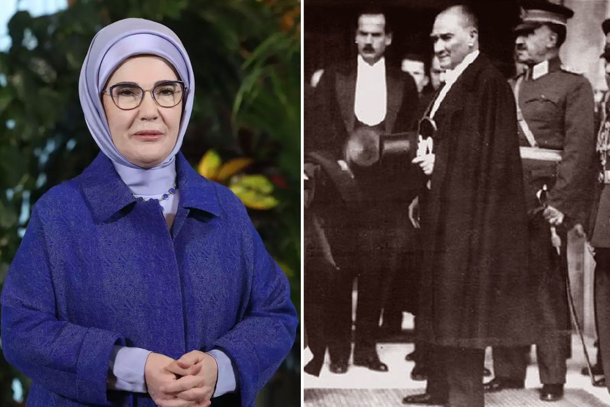 Emine Erdoğan, Mustafa Kemal Atatürk’ü andı; herkes kullandığı kelimenin anlamını aratıyor