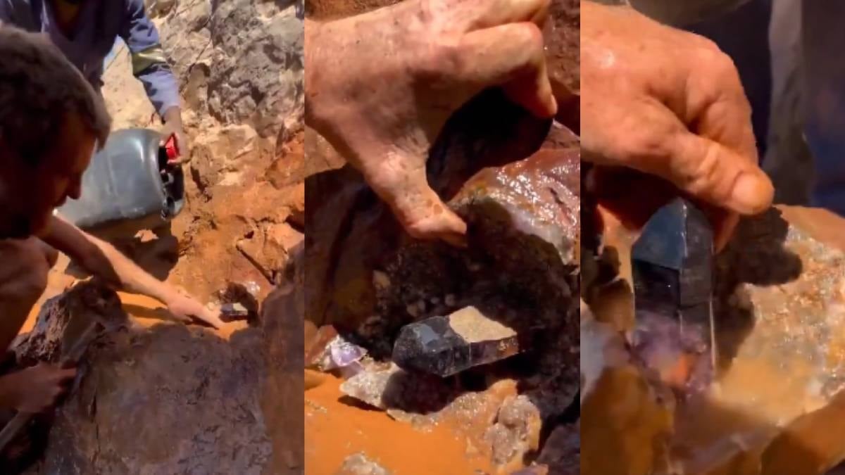 Kayanın içinden hazine fışkırdı: Tek parça halinde çıkarıldı