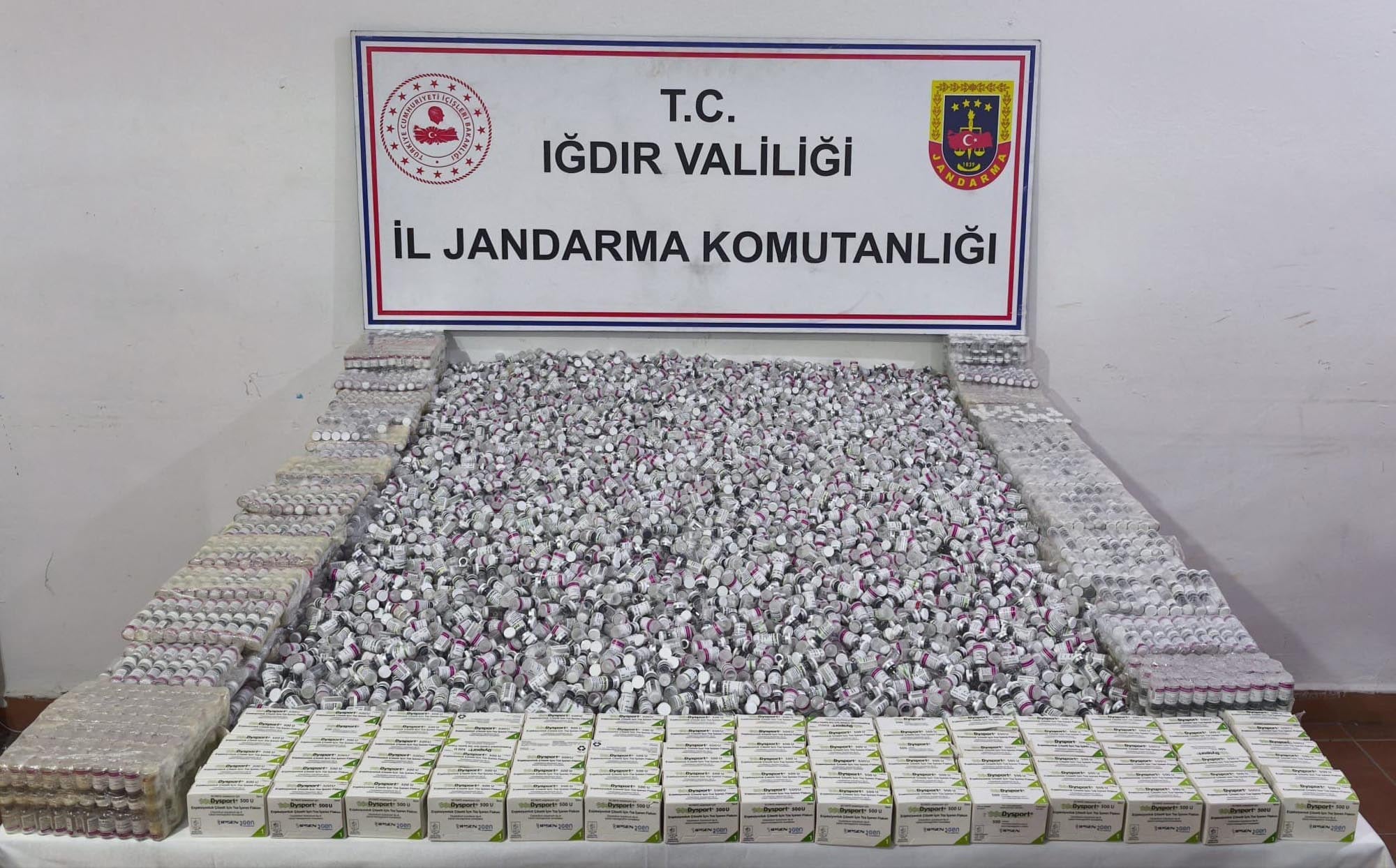 Piyasa değeri 56,7 milyon TL!  Iğdır’da kaçak botoks ilaç operasyonu