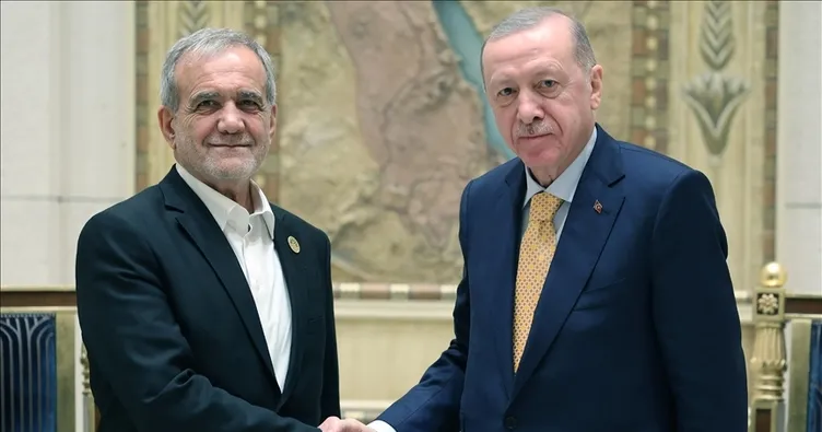 SON DAKİKA | Başkan Erdoğan, İran Cumhurbaşkanı Pezeşkiyan ile görüştü