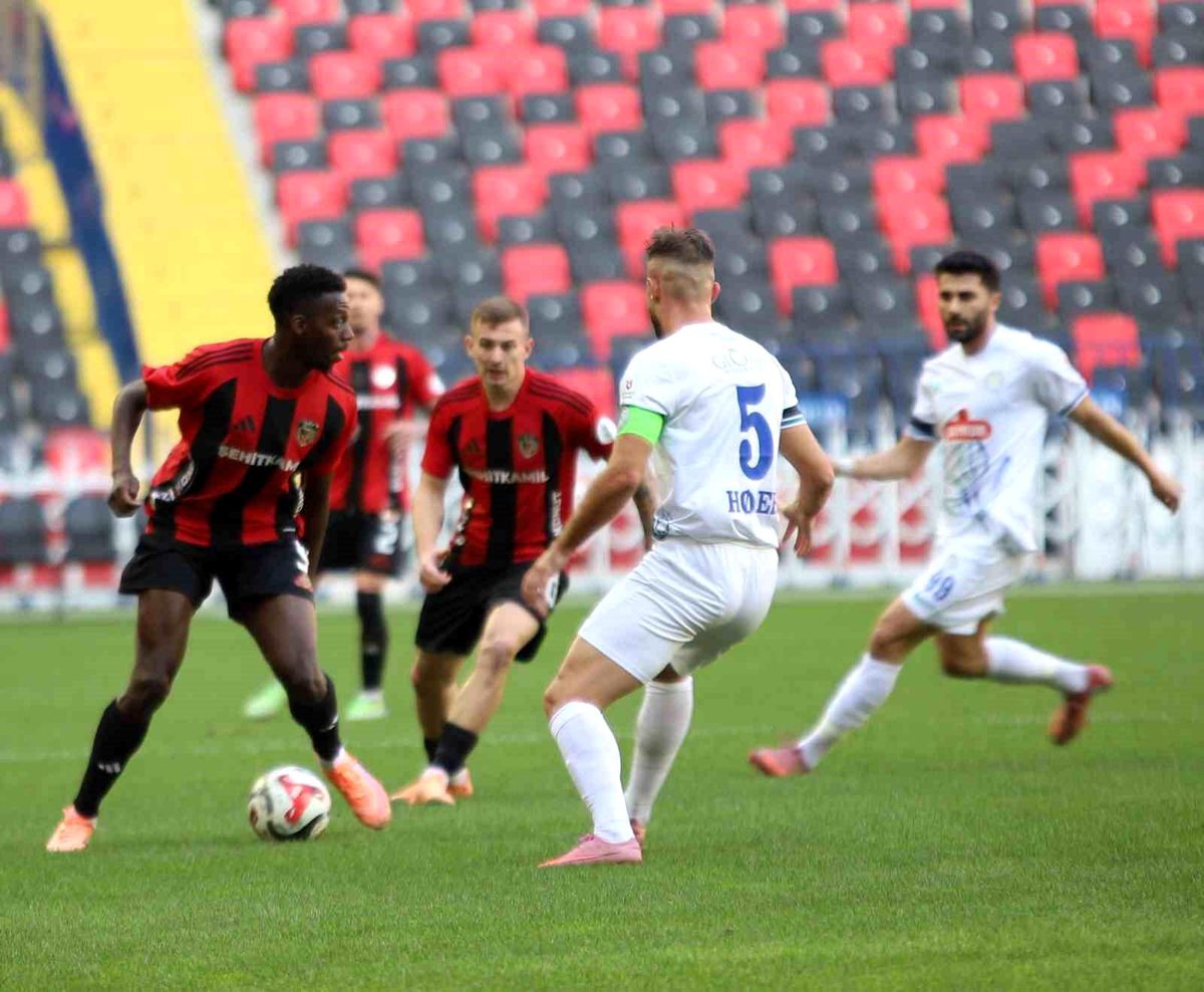 Gaziantep FK ve Çaykur Rizespor Eşitliği Bozamadı
