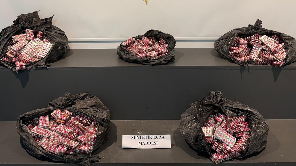24 bin 600 uyuşturucu hap ele geçirildi