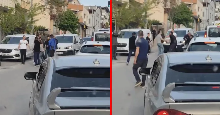 Bursa’da trafikte dehşet anları! Tartıştığı kişiye döner bıçağıyla saldırdı: O anlar kamerada