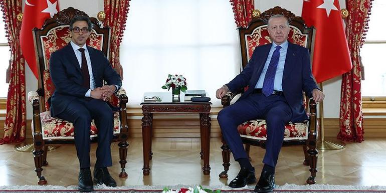 Cumhurbaşkanı Erdoğan, BAE başkan yardımcısını Dolmabahçede kabul etti