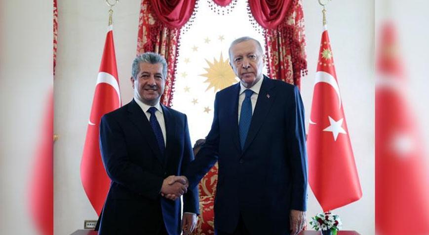 Cumhurbaşkanı Erdoğan, IKBY Başbakanı Mesrur Barzani’yi kabul etti