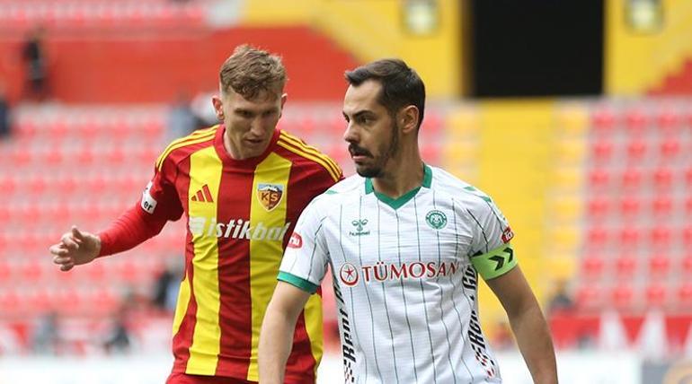 Kayserispor, Konyaspor galibiyetiyle veda etti
