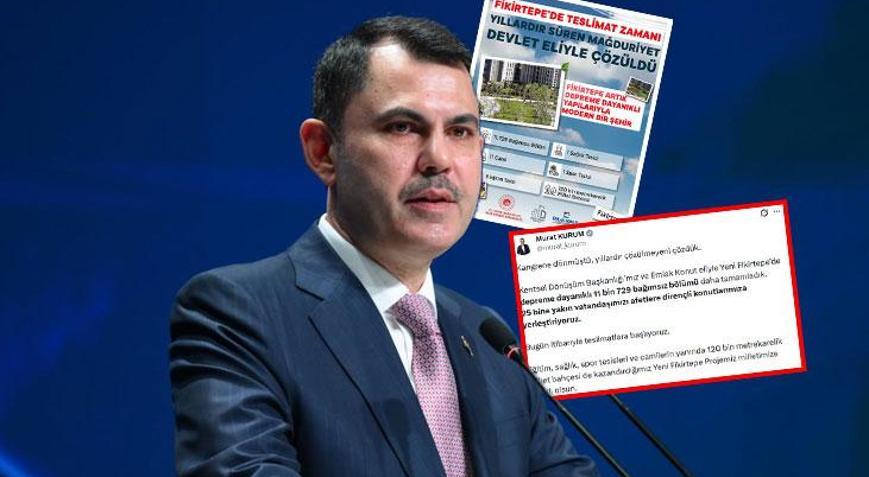 Bakan Murat Kurum duyurdu: “Kangrene dönmüştü, çözülemeyeni çözdük!” Yeni Fikirtepe’de konut teslimleri başladı