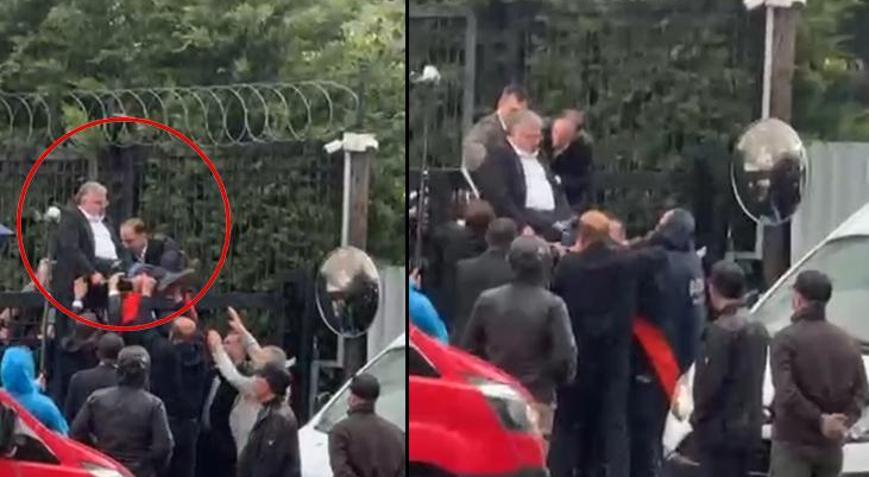 CHP Genel Merkezi’nde kriz! İl başkanı duvardan atlayınca bacağından yaralandı