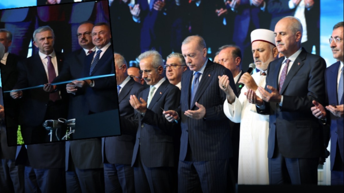 Erdoğan’ın kurdele kestiği açılış töreninde Mansur Yavaş’a büyük ayıp