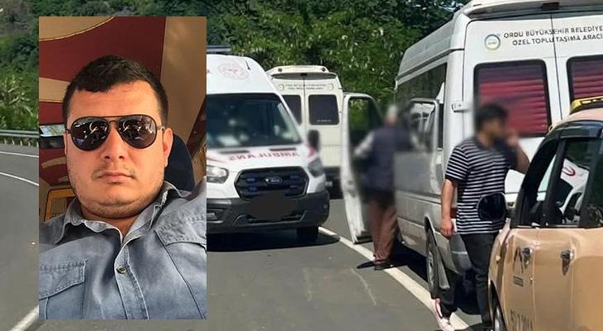 Yer: Ordu! Kalp krizi geçiren şoför faciayı önledi, yaşamını yitirdi
