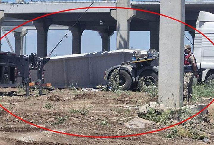 Fabrika inşaatında beton blok, işçilerin üzerine düştü: 1 ölü