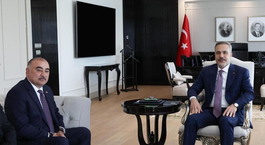 Dışişleri Bakanı Hakan Fidan, Azerbaycanlı Büyükelçi Reşad Memmedov’u Ankara’da kabul etti