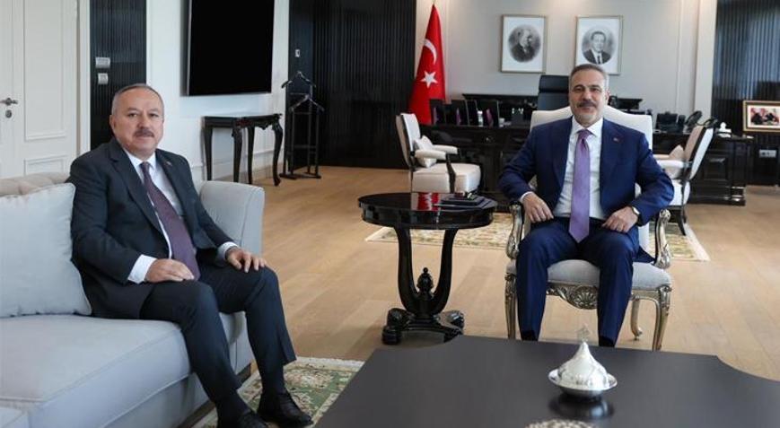Dışişleri Bakanı Hakan Fidan ile Emniyet Genel Müdürü Fidan bir araya geldi