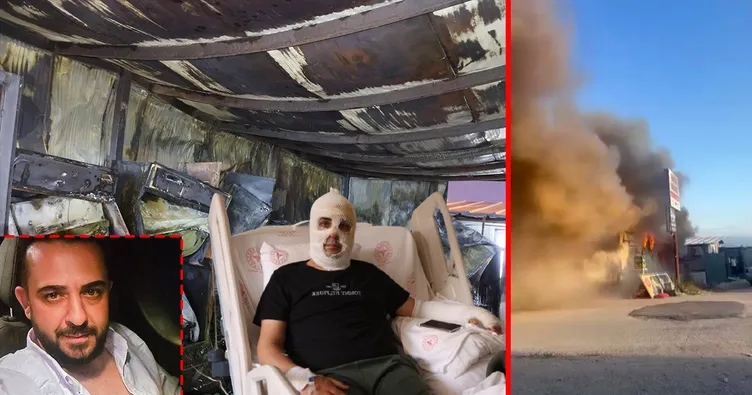 İşyerini kurtarmak için alevlerin arasına daldı! Talihsiz adam kabus dakikalarını anlattı: Can havliyle…