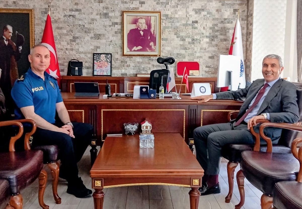 Kaymakam Coşkun’dan Emniyet Müdürü Aytekin’e hayırlı olsun ziyareti