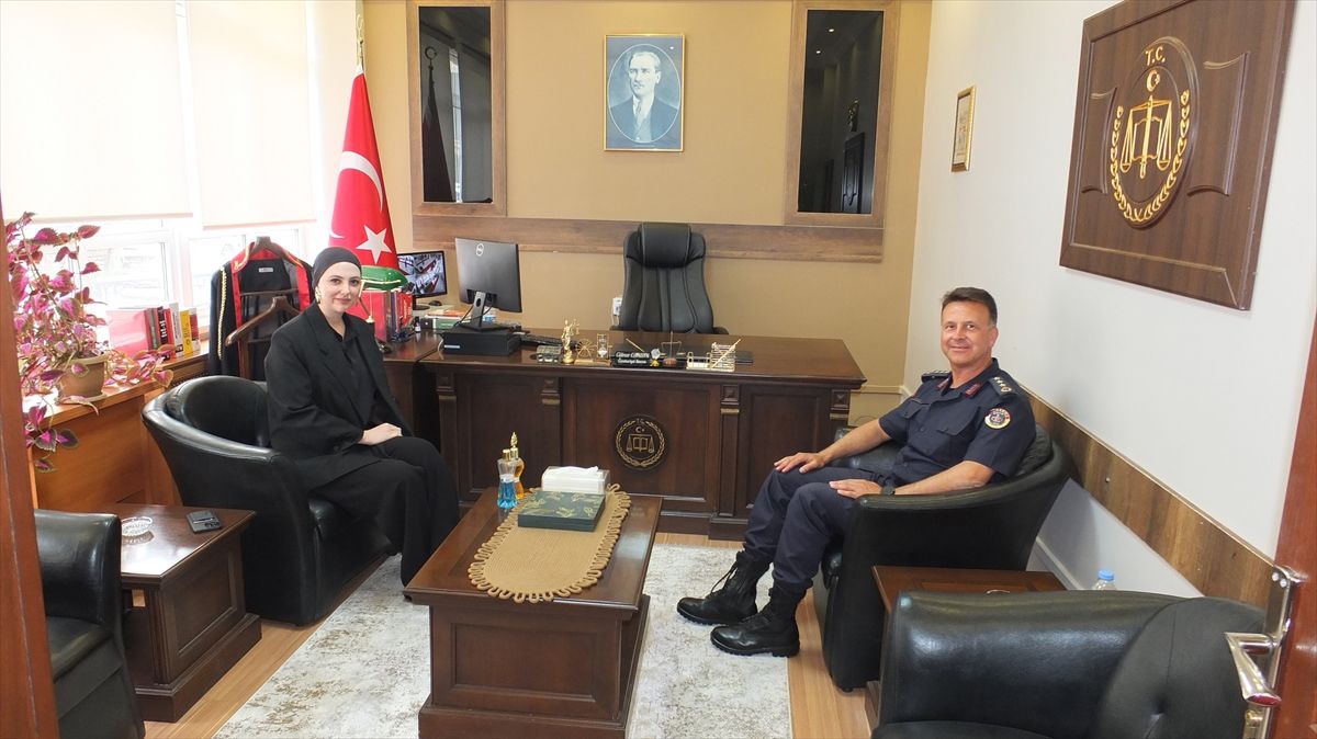 Malatya İl Jandarma Komutanı Albay Başer, Keban Cumhuriyet Savcısı Cansın’ı ziyaret etti