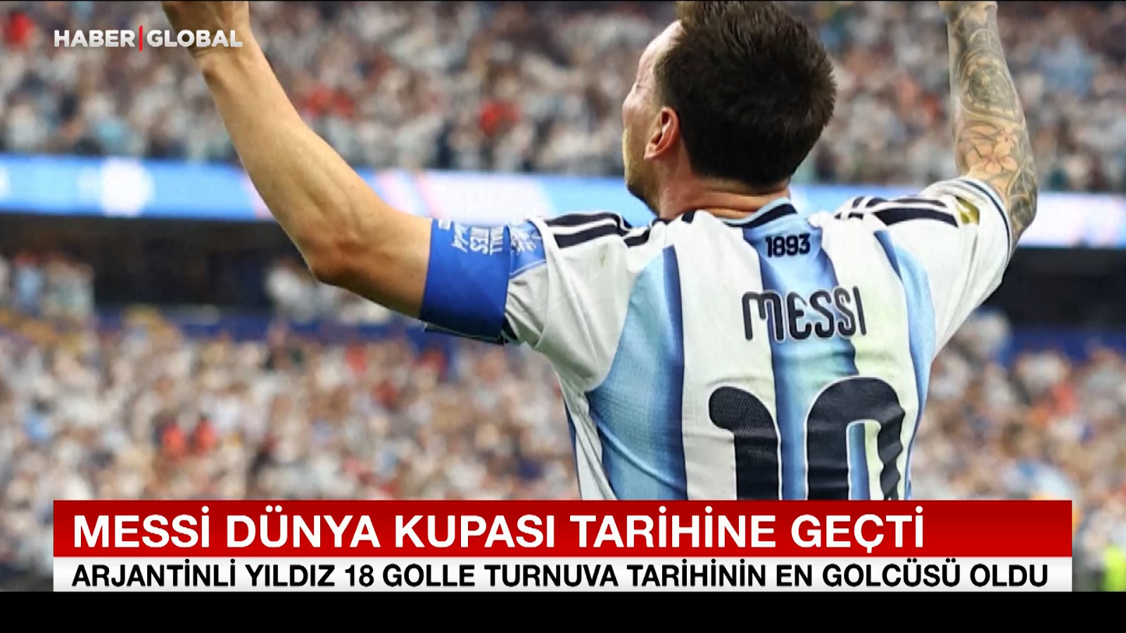 Messi Dünya Kupası tarihine geçti