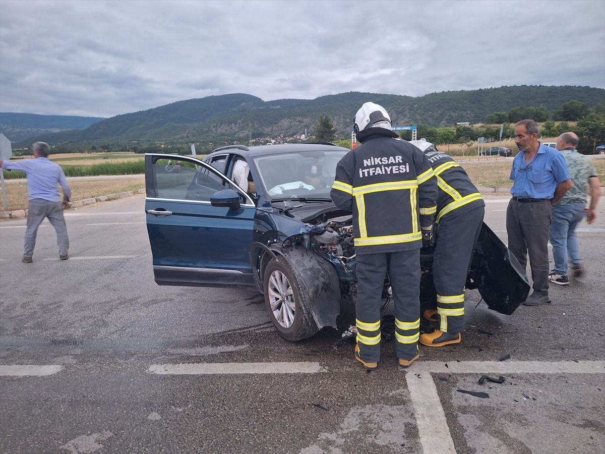 Tokat’ta trafik kazasında 2 kişi yaralandı