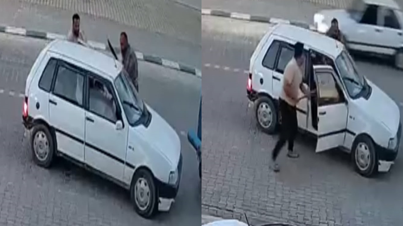 Yolunu kesip demir çubuklarla dövdüler!