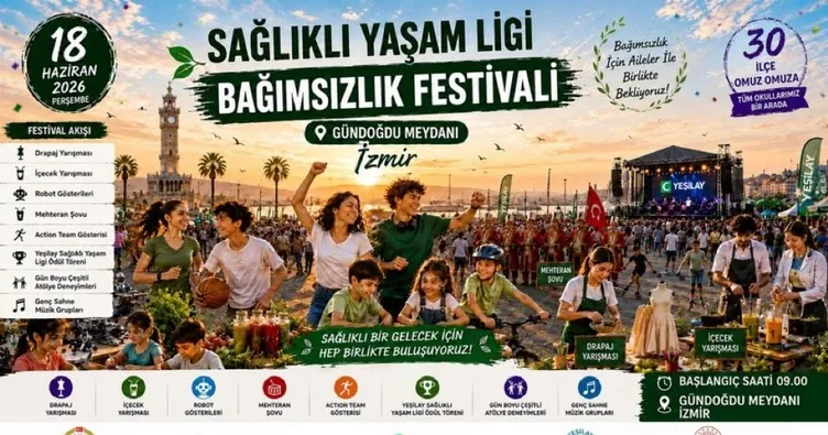 İzmir’de Yeşilay Bağımsızlık Festivali