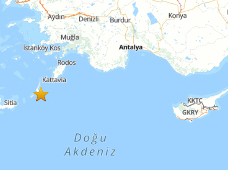 SON DAKİKA... Datça açıklarında 5.3 büyüklüğünde deprem