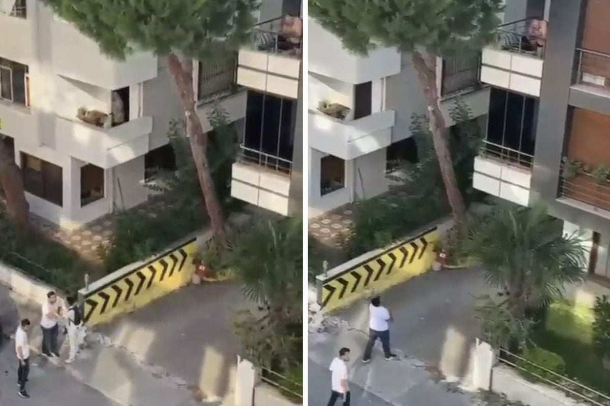 Maltepe’de kadına şiddet iddiasını duyan mahalleli balkona çıkan kişiye taş attı