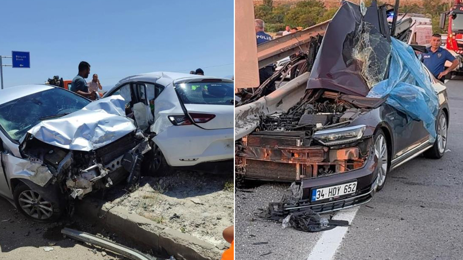 Kayseri’de bir günde yaşanan 3 kazada 4 kişi öldü, 18 kişi yaralandı