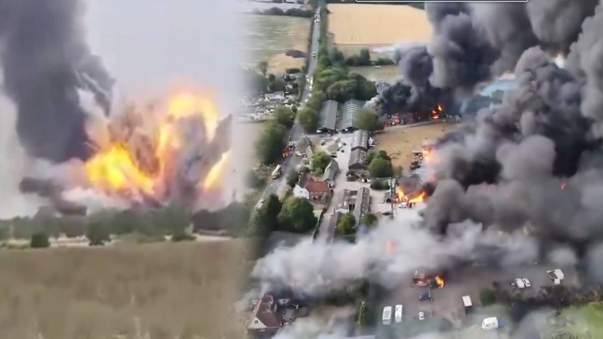 Bu görüntüler Avrupa’dan: Sanayi mahallesi bomba gibi patladı