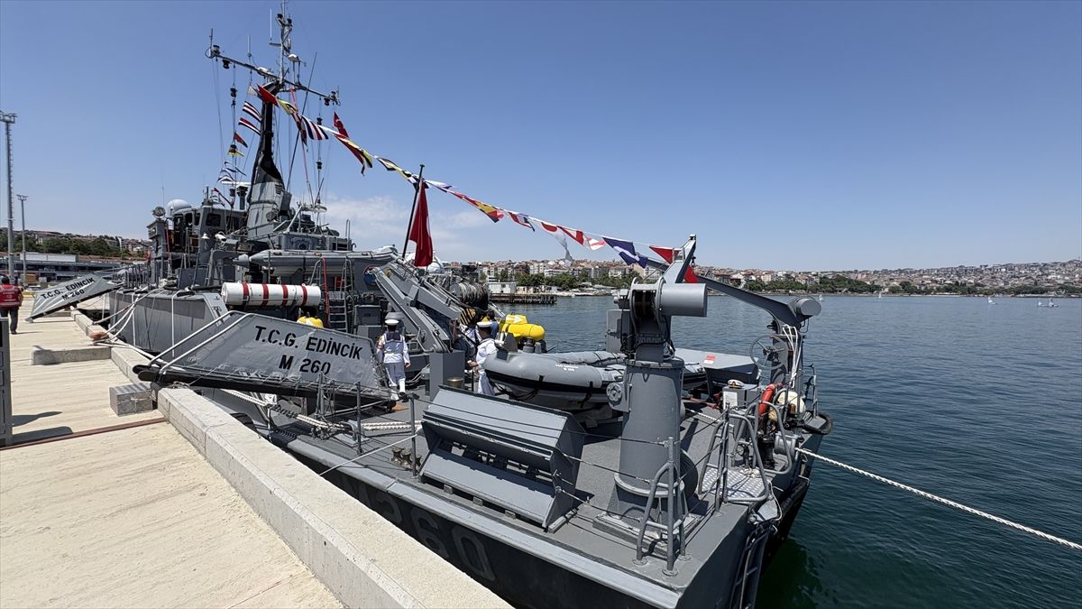 TCG Edincik M260 gemisi Tekirdağ’da ziyarete açıldı
